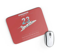 Thumbnail for Bombardier Learjet 23 design on red rectangle mouse pad