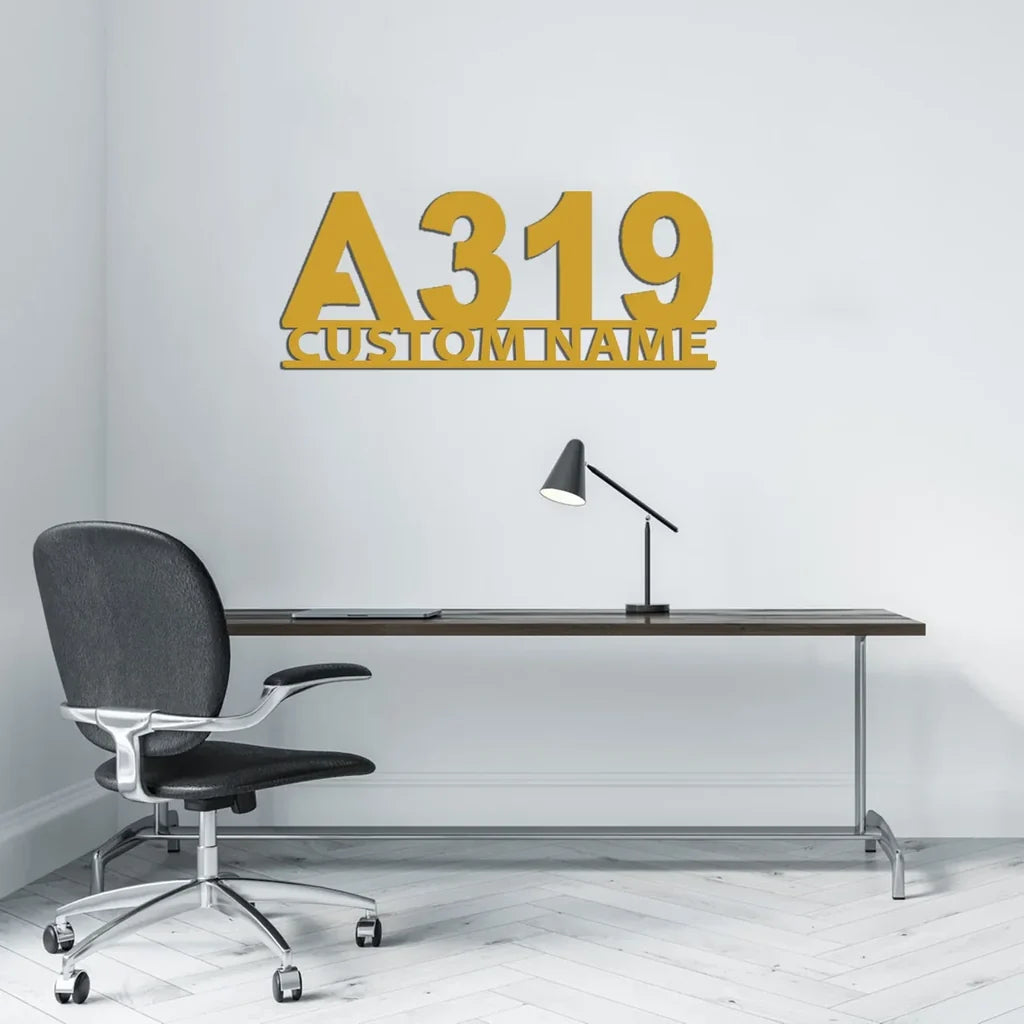 Customisable Airbus A319 Metal Sign - view 7