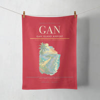 Thumbnail for Gan Island Airport (GAN) design on red towel