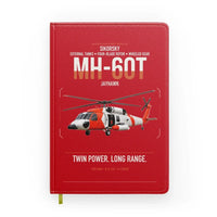 Thumbnail for Sikorsky MH-60T Jayhawk design on red notebook