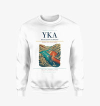 Thumbnail for Kamloops Airport (YKA) design on white sweatshirt
