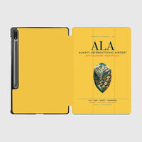 Thumbnail for Almaty International Airport (ALA) design on yellow samsung tablet tablet case