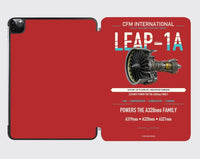 Thumbnail for CFM LEAP-1A design on red ipad tablet case