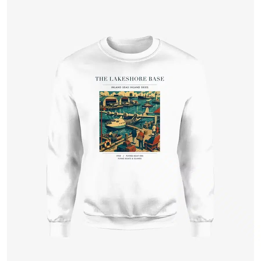 VINTAGE G4071 - The Lakeshore Base - Designed Sweatshirts design on white