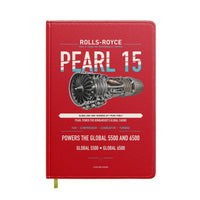 Thumbnail for PEARL 15 design on red notebook