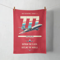 Thumbnail for Boeing 777-200LR design on red towel