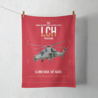 Thumbnail for HAL LCH Prachand design on red towel