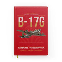 Thumbnail for B-17G Flying Fortress design on red notebook
