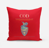Thumbnail for Yellowstone Regional Airport (COD) design on red pillow