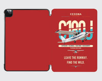 Thumbnail for Cessna 180J Skywagon design on red ipad tablet case