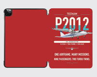 Thumbnail for Tecnam P2012 Traveller design on red ipad tablet case