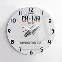 Thumbnail for Leonardo CH-149 Cormorant design on light gray no frame wall clock