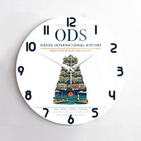 Thumbnail for Odesa International Airport ODS Wall-Clock No-Frame - White