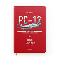 Thumbnail for Pilatus PC-12 PRO design on red notebook