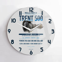 Thumbnail for TRENT 500 design on light gray no frame wall clock
