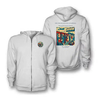 Thumbnail for VINTAGE G4382 - The Phone Booth Goodbyes - Premium Zipped Hoodie design on white