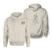 Thumbnail for SIGNAL 571 - Read The Air Ride The Silence - Double-Side Hoodie design on khaki double side hoodie