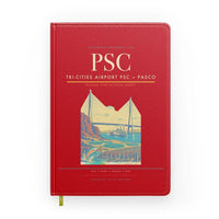 Thumbnail for Tri-Cities Airport (PSC) design on red notebook