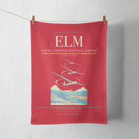 Thumbnail for Elmira Corning Regional Airport (ELM) design on red towel