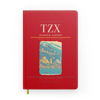 Thumbnail for Trabzon Airport (TZX) design on red notebook