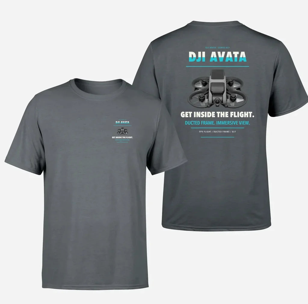 DJI Avata design on gray t shirt