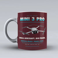 Thumbnail for Mini 3 Pro Mug design on dark red dji