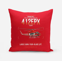 Thumbnail for SUBARU Bell 412EPX design on red pillow