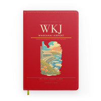 Thumbnail for Wakkanai Airport (WKJ) design on red notebook