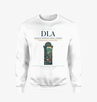 Thumbnail for Douala International Airport (DLA) design on white sweatshirt