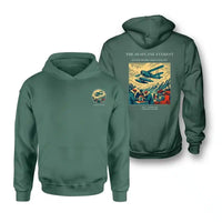Thumbnail for VINTAGE G4296 - The Seaplane Everest - Double-Side Hoodie design on green double side
