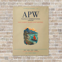 Thumbnail for Faleolo International Airport APW vertical canvas print - no frame - beige background