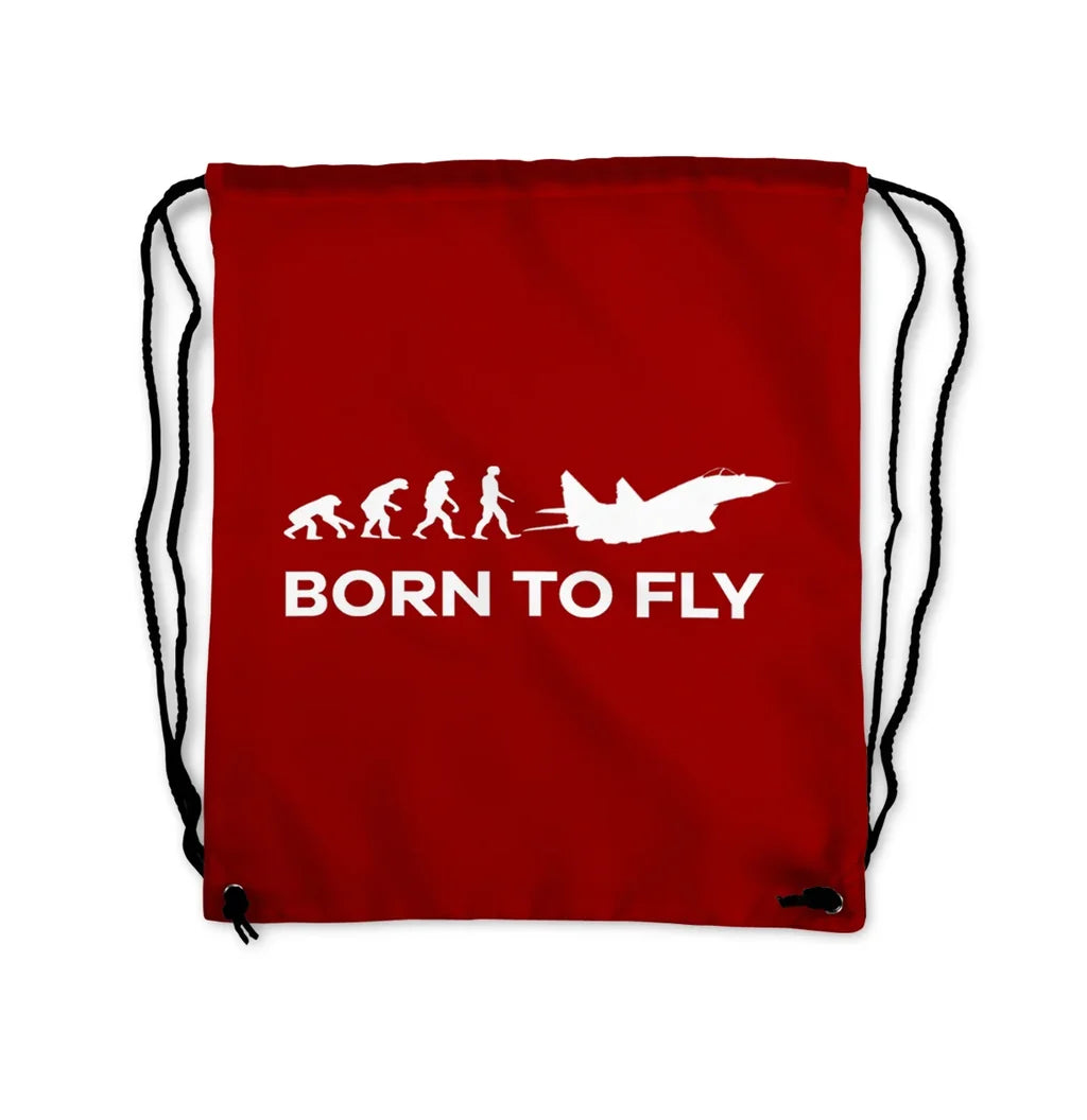 Born to Fly Drawstring Bag - view 7