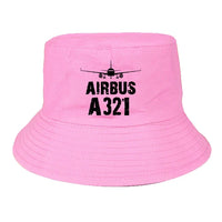Thumbnail for Airbus A321 & Plane summer hat - light pink