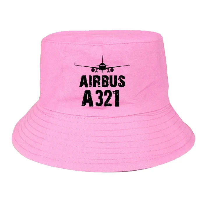 Airbus A321 & Plane summer hat - light pink