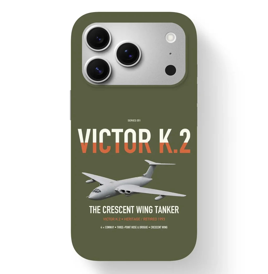 Handley Page Victor K.2 design on green army magsafe iphone case, for iPhone 17 Pro