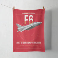 Thumbnail for English Electric Lightning F6 design on red towel