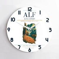 Thumbnail for Alta Airport ALF Wall-Clock No-Frame - White