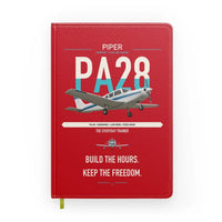 Thumbnail for Piper PA-28 Cherokee design on red notebook