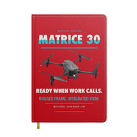 Thumbnail for DJI Matrice 30 design on red notebook