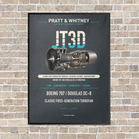 Thumbnail for JT3D vertical canvas print - framed - gray background