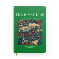 Thumbnail for VINTAGE G4170 - The Rivet Line - Designed Notebooks design on green
