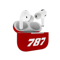 Thumbnail for Boeing 787 Flat Text AirPods Pro plastic case - Red