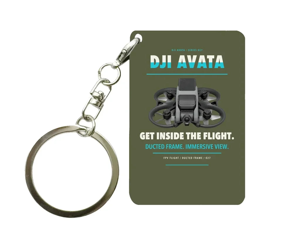 DJI Avata Key Chain design on green army key chain