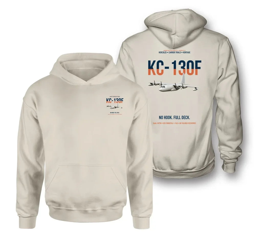KC-130F BuNo 149798 design on khaki double-side hoodie, double-side print