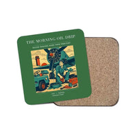 Thumbnail for The Morning Oil Drip - Designed Coasters design on green 1-piece