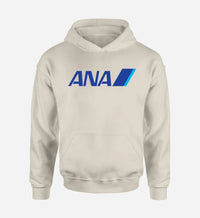 Thumbnail for All Nippon Airways logo printed on khaki hoodie