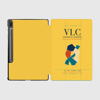 Thumbnail for Valencia Airport (VLC) design on yellow samsung tablet tablet case