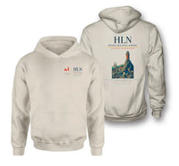 Thumbnail for Helena Regional Airport (HLN) design on khaki double-side hoodie