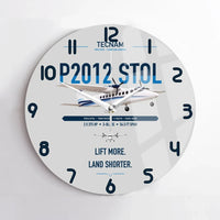 Thumbnail for Tecnam P2012 STOL design on light gray no frame wall clock