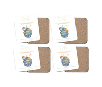Thumbnail for Bacha Khan International Airport PEW Coaster 4-Pieces-Set - White